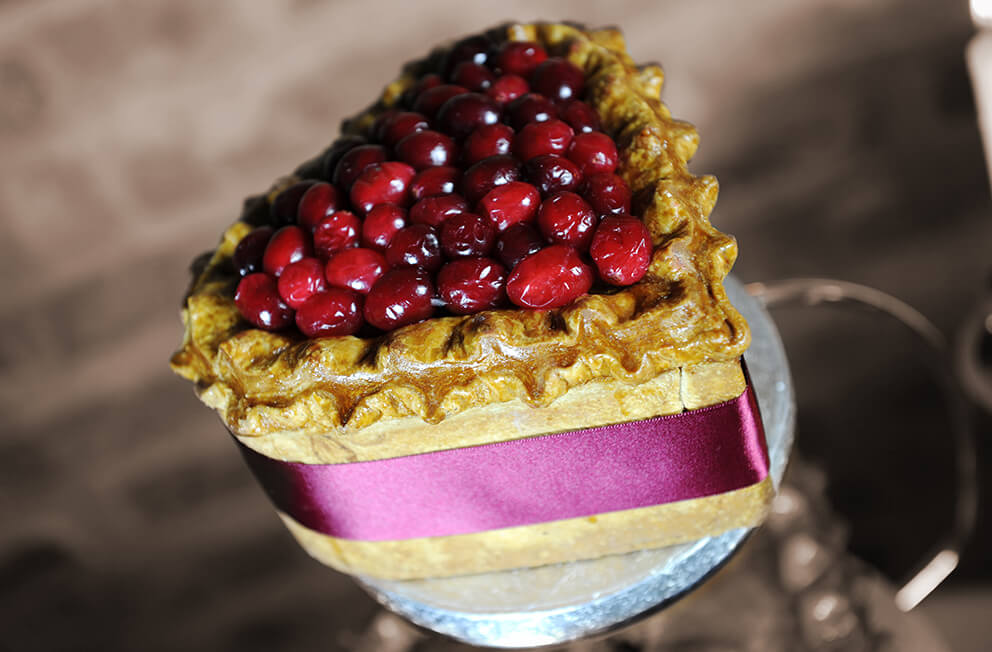 Heart Wedding Pork Pie with Stand Toppings Pies